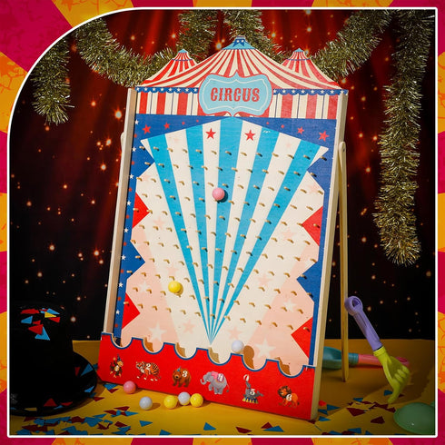 Fulmoon Disk Drop Game with 8 Disks, Circus Carnival Game for Family Board Game, Prize Drop Board Game for Birthday