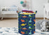 19.7 Inch Dinosaur Round Kids Laundry Hamper, Dino Laundry Basket with Handles, Baby Toys Storage Organizer for Boys &