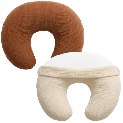 Pro Goleem Muslin Nursing Pillow Cover, 100% Cotton Soft Breathable Feeding Pillow