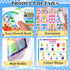 Mifoci 8 Pcs Educational Preschool Placemat Set - Reusable Washable Non-Slip Placemats for Kids Dining Table