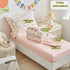 4 Set Set Set DuShow Floral Piece Girls Toddler Bed Comforter Pink Flower Reversible Toddler Bedding Soft Baby Crib Bed