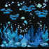 Zonon Under The Sea Wall Decals, Ocean Stickers, Coral Reef and Seaweed Underwater Decor for Nursery Living Room Office