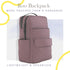 1 LB Backpack 11 RED ROVR Roo Lightweight Diaper Bag | organizational pockets| Durable & Water-Resistant (Mauve)