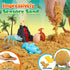 2.2lbs 3 4 5 6 7 8 FRUSE Dinosaur Sensory Bin Toys,Play Sand Art Kit with Sensory Play Sand,Glow in The Dark