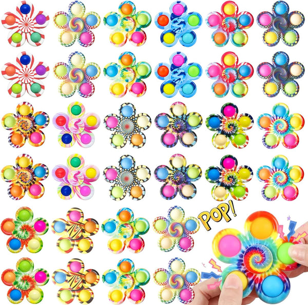 Fidget Spinner Bulk 32PCS, Sensory Toys for Kids and Adults, Stress Relief