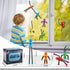 12PCS 3-8, Robot Sensory Pop Tubes Toys for Toddlers Boys Age Suction Cup Stretchy Fidget Toy, Travel Toys, Autism