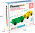 2pcs 3 PT21 PicassoTiles Magnetic Tiles Expansion Car Truck Building Blocks Compatible with regular bricks, Kids Magnet