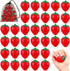 Geosar 50 Pcs 2 Inch Strawberry Stress Balls Mini Foam Strawberry Stretchy