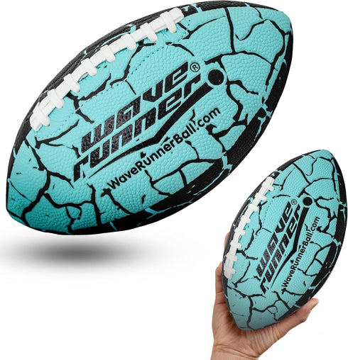Wave Runner Grip It Waterproof Junior Size Football, 9.25 Size, Durable & Double Laced for Beach and Outdoor Games