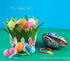 UpBrands 24 Easter Eggs Fillers Zipper Bracelets 6.5 Inches Sensory Toys Set for Kids Birthday Party Favors
