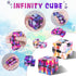 IGINOA 4 Packs Infinity Cube Toy Stress Relieving Game for Kids and Adults,Cute Mini Unique Gadget Anxiety Relief Kill