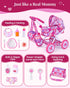 Set 1012 Inch 10-Piece 18-Inch BABESIDE Baby Doll Stroller for Dolls Only, Doll Stroller with Feeding & Care