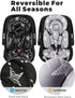 TinlyFinly Infant Car Seat Insert with Removable Cushion for Preemie to Toddler, Reversible Newborn Carseat Insert