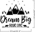 Dream Big Little One Quote Wall Decals for Nursery, Woodland Vinyl Stickers for Children Baby Kids Bedroom Y07