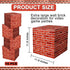 Mototo 16 Pieces 11.8 Inch Video Game Brick Boxes - Red Brick Party Favor Box for Comic Theme Party Decorations