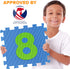 pete's choice 0 9 10 Safe Non Toxic Numbers Mat - Thick & Soft to Flooring Mat, Tiles | Early Math Learning | Kids
