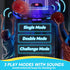SYNCFUN Mini Basketball Hoop for Kids - Light Up Over The Door Toy with Scoreboard & 4 Balls, Birthday Gift