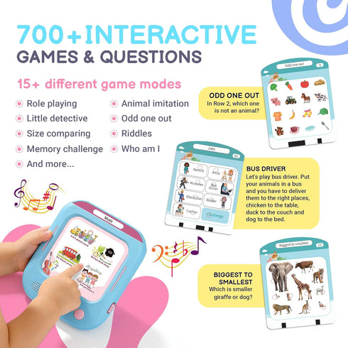 166 29+ 800+ 700+ 3-6 QuTZ Talking Flash Cards, Phonics Flash Cards, Learn to Read with Pages, Themes, Words & Fun