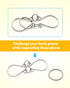 Set 16 Coogam Metal Wire Puzzle of with Pouch,Brain Teaser IQ Test Disentanglemen Iron Link Unlock Interlock Game