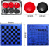Set 3 1 2 Yarlung Giant Checkers Tic Tac Toe Game, in Jumbo Checkers Game Board for Family Camping, Yard, Lawn Games