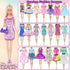 65 Pcs Doll Clothes and Accessories Set, 5 Fashion Dresses, 3 Wedding Gowns, 20 Shoes for 11.5 Inch Girl Dolls