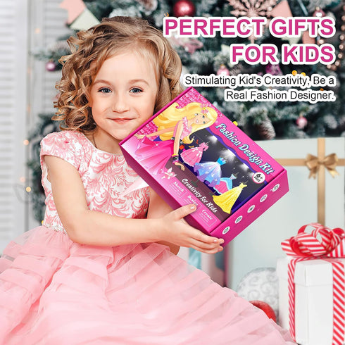 1500+PCS 5 6 7 8 9 10 11 12+ Axirata Fashion Designer Kit for Girls with Fashion Sketchbook & Mannequins, Creativity