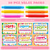 30 Packs JOYIN Valentines Day Pop Tubes Fidget Toys for Kids, Stretchy Tube Stress Relief Fidget Toy for Kids