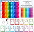 JoyCat Multiplication Flash Cards + Chart- 156 Hole Punched Math Game Flashcards