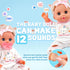 14" Set, 1 2 3+ SMILESSKIDDO Baby Doll with Washable Dolls Accessories, Lifelike Soft Babydoll Pretend Play Includes