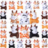 Aoriher 24 Pcs Mini Horse Plush Stuffed Animal Keychain, 3.15 Inch Horse Party Favor with Detachable Chain (Cute Cattle