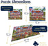 1000 24"x30" White Mountain Piece Jigsaw Puzzle Fun Colorful Puzzles with Large Pieces, Gift for Adults and Family