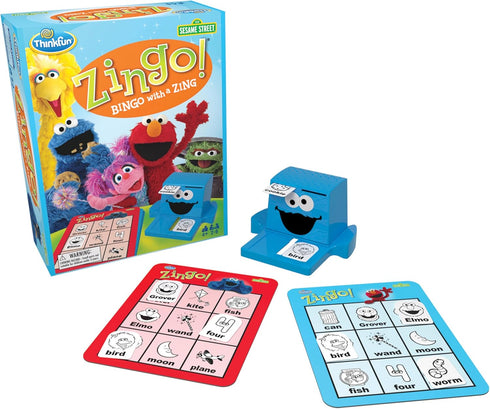 ThinkFun Sesame Street Zingo! Build Language Skills with Your Favorite Sesame Street Characters for Ages 4+