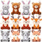 12 Pcs Mini Woodland Stuffed Animals Bulk 4'' Woodland Cute Animal Plush