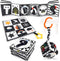 Black and White High Contrast Baby Toys 0-3 Months, Montessori Sensory Infant Tummy Time Toys
