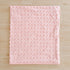 Set 3pc Set Pink Crib Bedding Tufted Dots Jacquard Baby Girls Comforter with Fitted Sheet and Bed Skirt - Cute