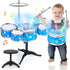 Kids Drum Set for Toddlers - Musical Gifts Toys with Light, Drum Kit for Beginner Music Practice, Christmas Birthday