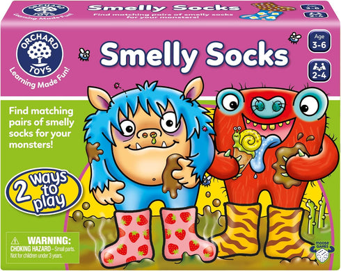 ORCHARD TOYS Moose Smelly Socks Game for Ages 3-6 and 2-4 Players