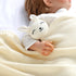 40x30in LAWKUL Bunny Lovey Baby Blanket Soft Plush Security Blanket Knit Snuggle Comfort for Newborns Toddlers Boy Girl