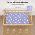 3 Pack 52x28 Baby Crib Sheets Girl, Toddler Bed Sheets for Standard Toddler Mattresses, Soft Microfiber Fitted Crib