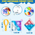 30 Pack 4-8,8-12 JOYIN Square Pop Fidget Keychain Pop Fidget Toys Bulk Party Favors for Kids Years, Birthday Goodie