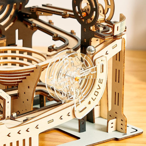3D Wooden Puzzles Marble Run Set, Mechanical Model Kits for Christmas/Birthday Gifts for Adults and Teens