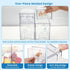 Countertop (2 Small+2 yanyoyo Baby Bottle Storage Organizer - Acrylic Storage Containers, Clear Stackable Drawer Baby