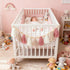 Charming Pink Bohemian Yarn Tassel Garland with Wooden Beads for Nursery and Baby Shower Decor