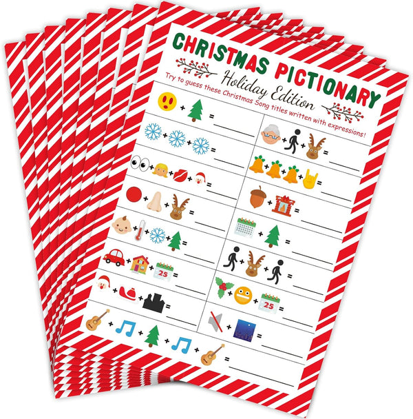 chiazllta Christmas Party Games, Song Guessing Activity for Adults Groups Coworkers, Xmas Themed Holiday Fun for 30