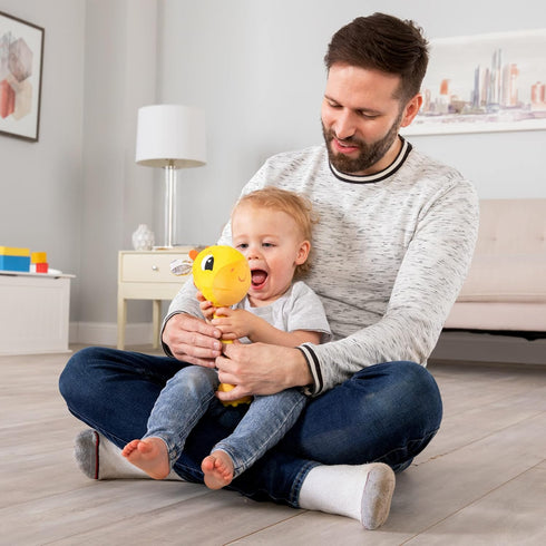 Lamaze Wacky Giraffe Sensory Baby Toy, Educational Infant Toy with Sound Effects for Fine Motor Skills