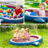 71-Inch 3-in-1 Swimming Summer Jasonwell Inflatable Kiddie Pool Sprinkler: Children Ball Pit Shark Baby Wading Pool