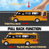 Die Cast School Bus Toy 9'' Model Cars with Lights & Sounds, Openable Doors, Large Yellow Metal Vehicle for Kids