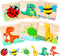 Wooden Puzzles for Toddlers 1-3, Montessori Animal Shape Learning Toys for 1 Year Old Birthday Gift