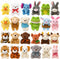 Yaliuliu Mini Stuffed Animals Bulk 24 Pack Tiny Plushies Keychain for Kids, Small
