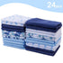 Viviland Baby Washcloths, Super Soft Bath Towels for Newborn, 24 Pack, Whale Bro Pattern, 9 x 9 Inch